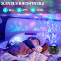 2021 New LED Star Light Projector Rotating Ocean Wave Night Lights Nebula Projector Lamp